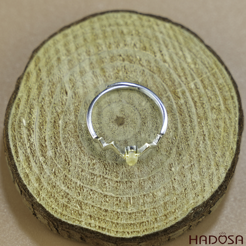 Nhẫn đá Mặt trăng 4mm cao cấp