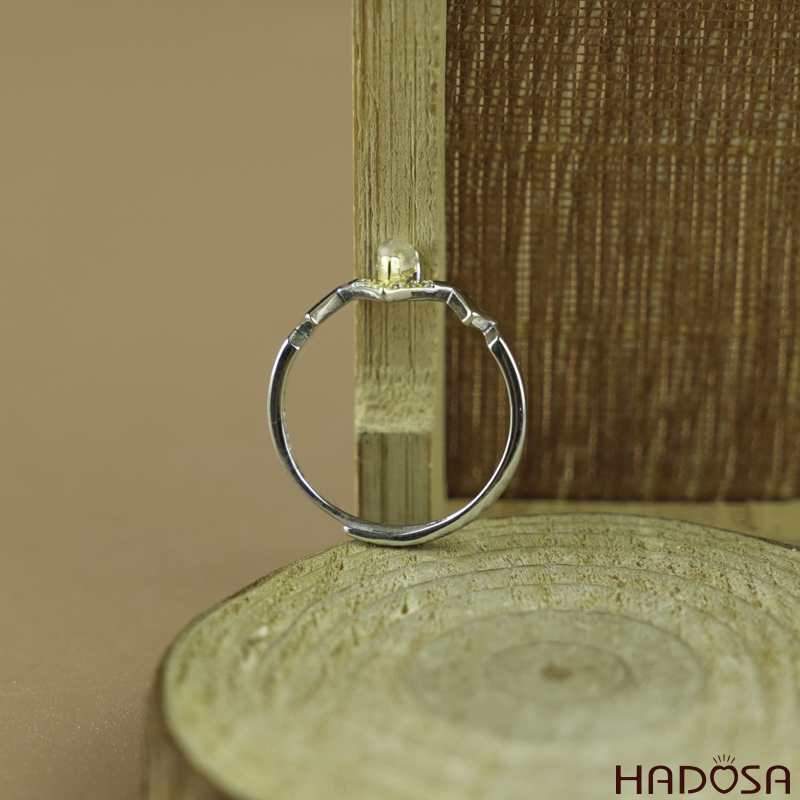 Nhẫn đá Mặt trăng 4mm cao cấp