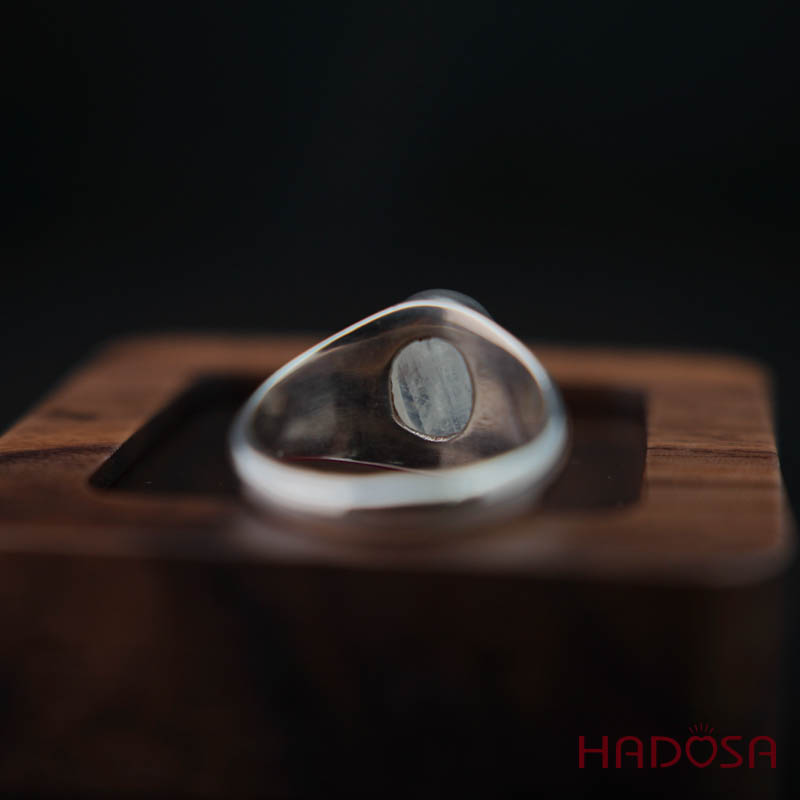 Nhẫn đá Mặt trăng cao cấp bạc 925