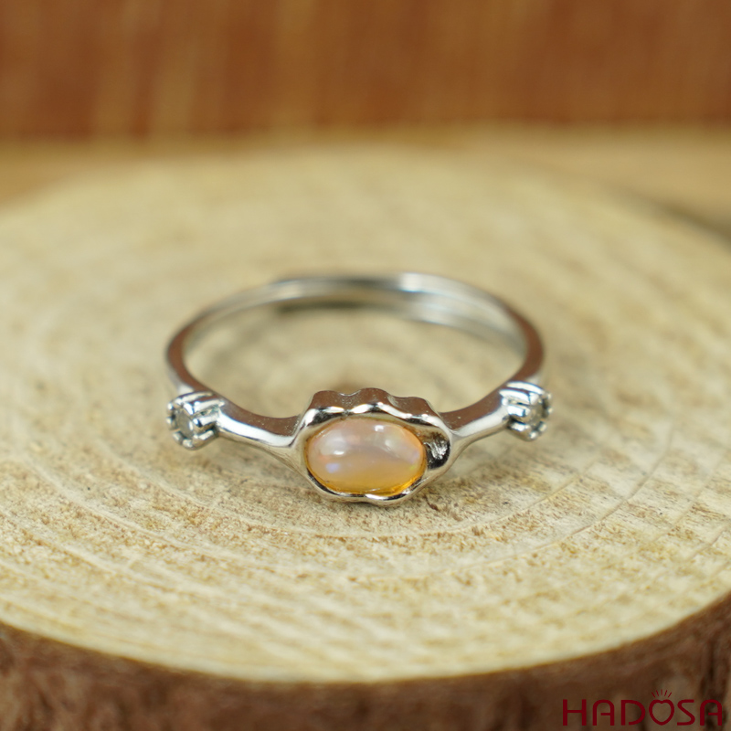 Nhẫn Opal 4*6mm bạc 925