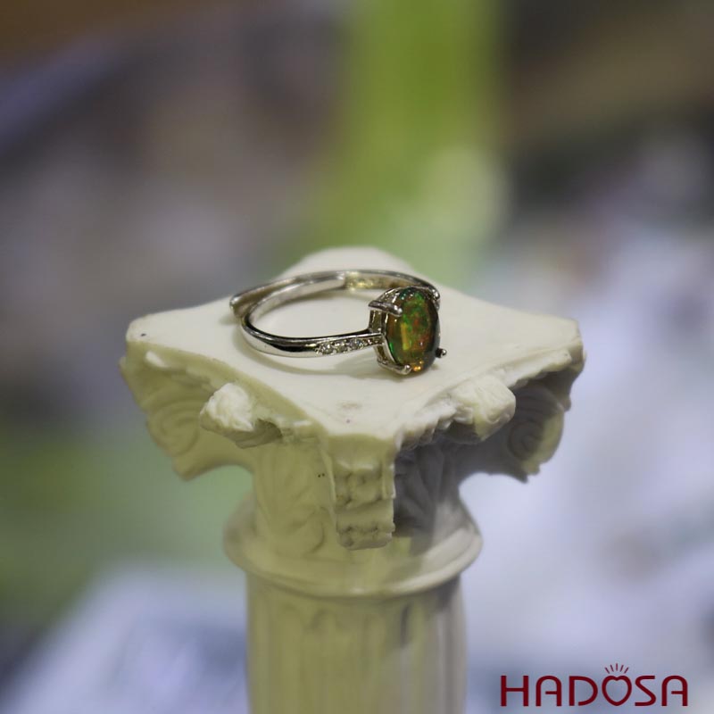 Nhẫn Opal bạc 925