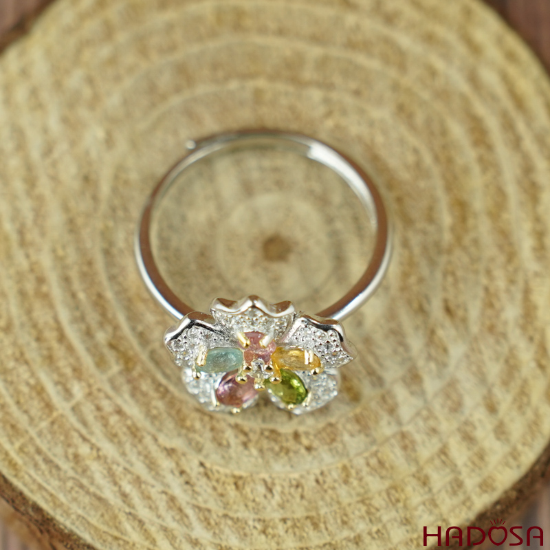 Nhẫn nữ Tourmaline 3*4mm