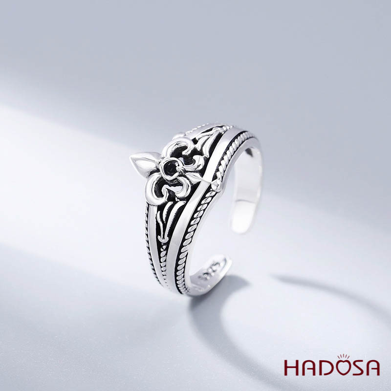 Nhẫn ngón út bạc Thái