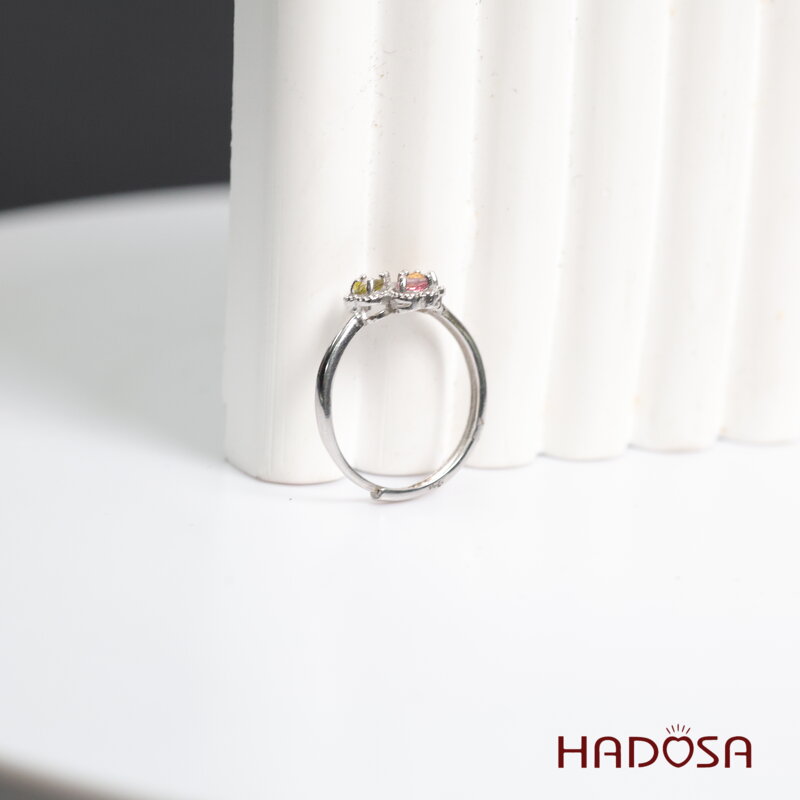 Nhẫn nữ đá Tourmaline 3mm bạc 925
