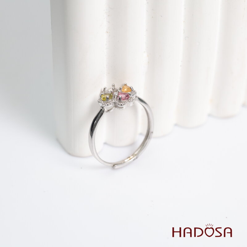 Nhẫn nữ đá Tourmaline 3mm bạc 925