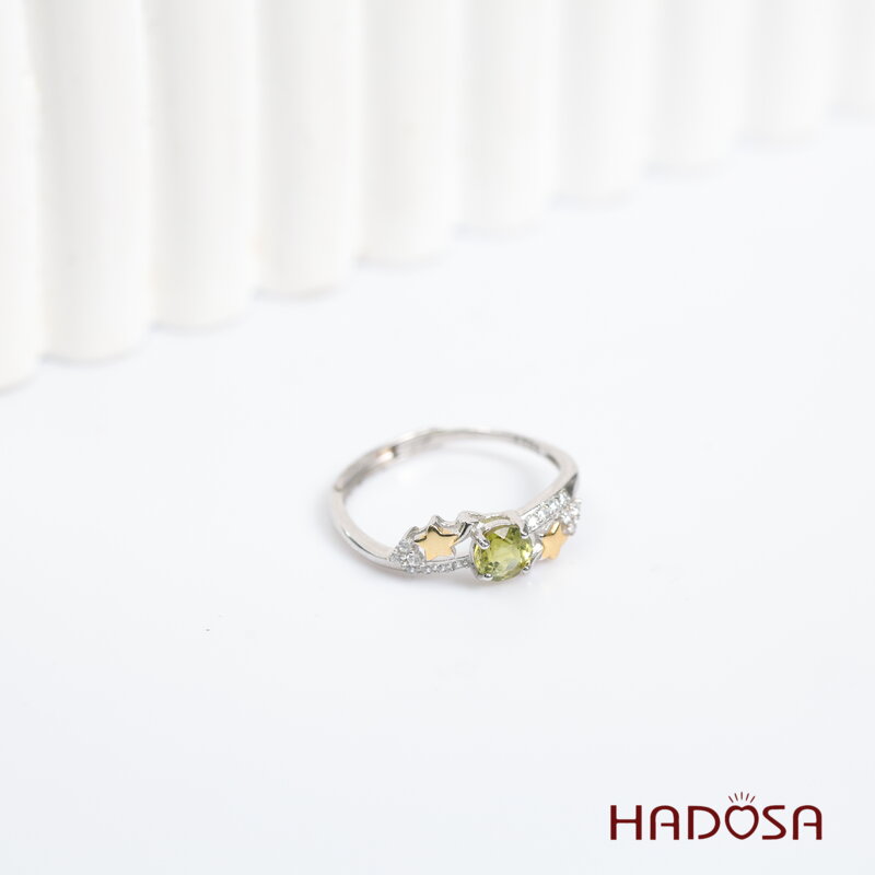 Nhẫn nữ đá Tourmaline 5mm bạc 925