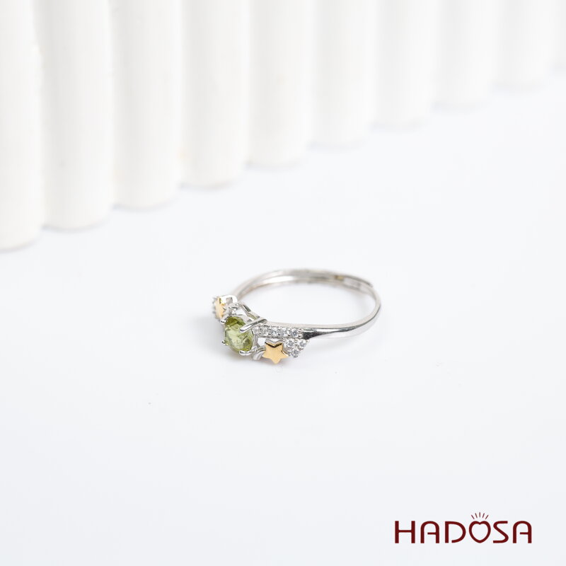 Nhẫn nữ đá Tourmaline 5mm bạc 925