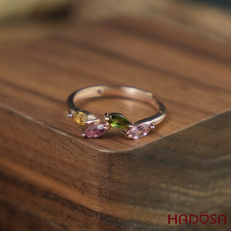 Nhẫn nữ Tourmaline 2.5*5mm