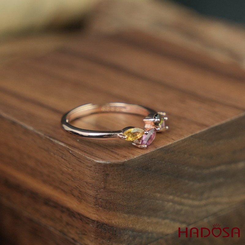 Nhẫn nữ Tourmaline 2.5*5mm