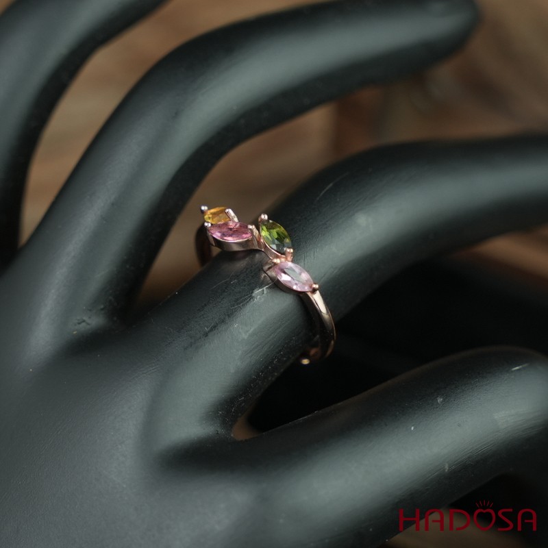 Nhẫn nữ Tourmaline 2.5*5mm