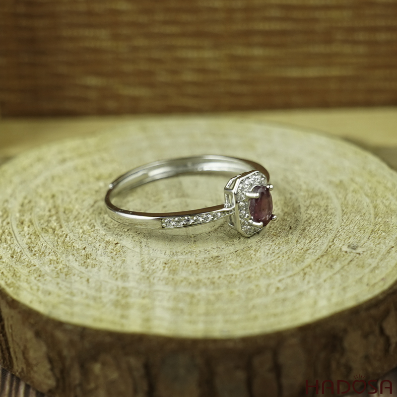 Nhẫn Ruby (gf) 3*5mm bạc 925