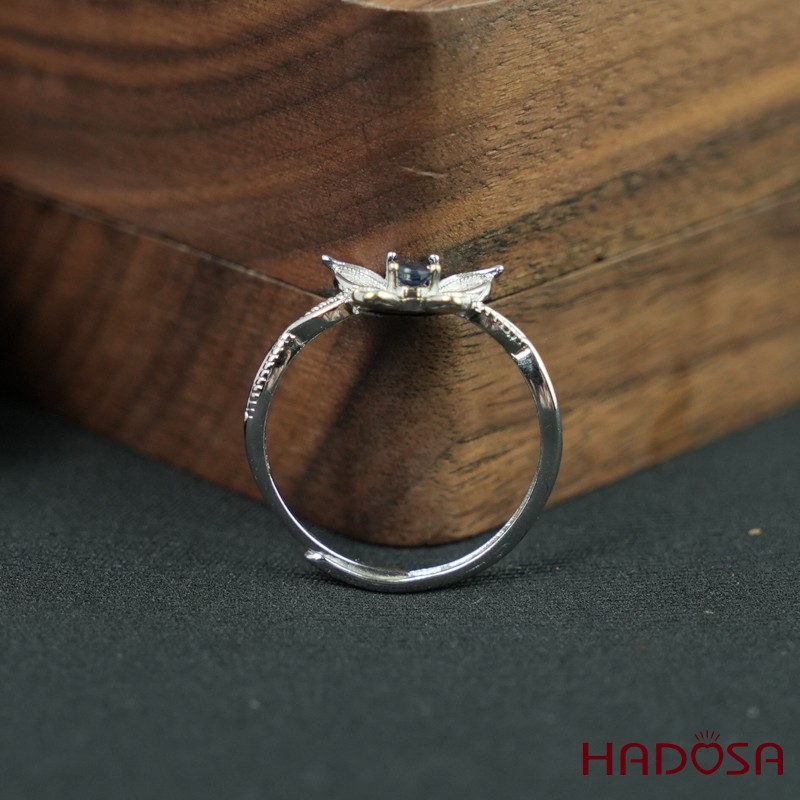 Nhẫn sapphire 3*5mm bạc 925