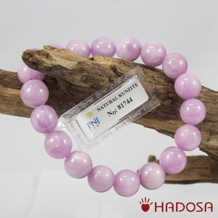 Vòng đá Kunzite cao cấp 10mm chuẩn 4A