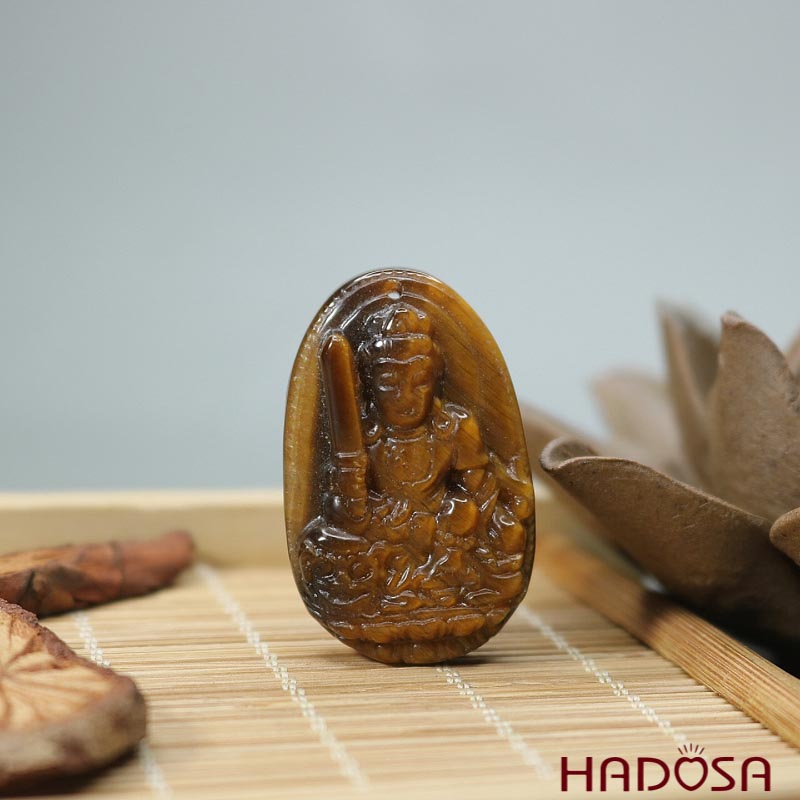 Phật b.mệnh Mắt hổ Vân Thù Bồ Tát (Mão) 37*24*10mm