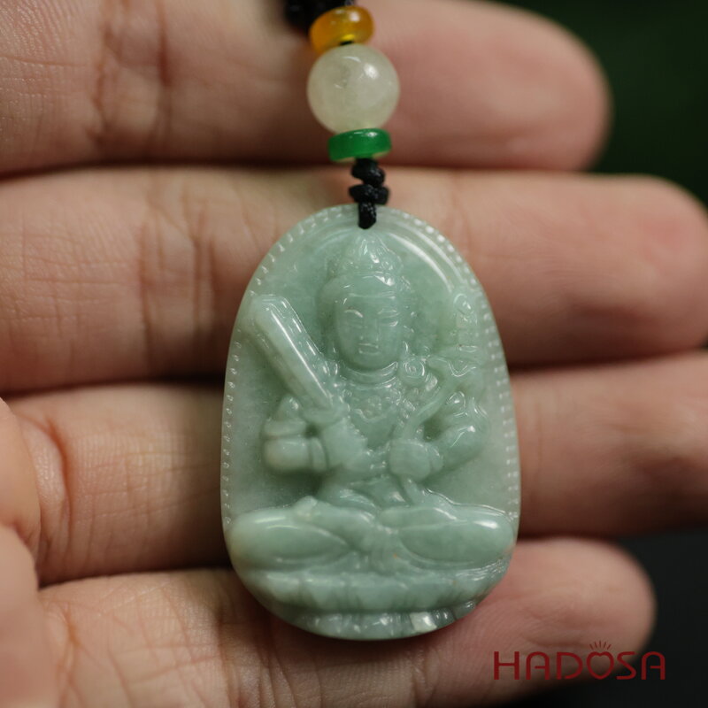 Mặt Ngọc Cẩm Thạch A Hư Không Tạng Bồ Tát (Sửu, Dần) 38mm