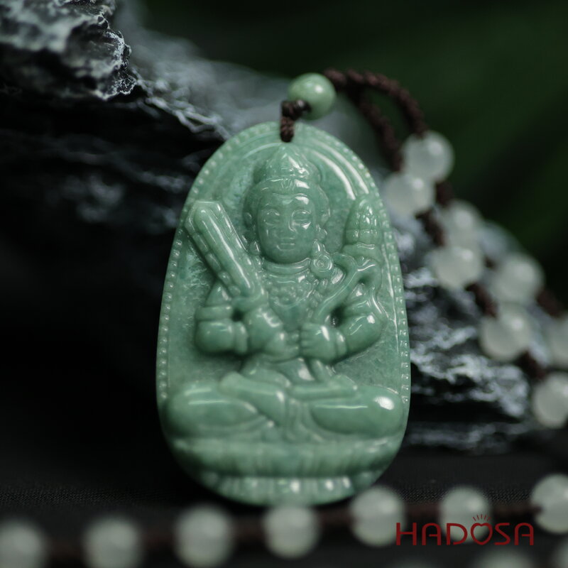 Mặt Ngọc Cẩm Thạch A Hư Không Tạng Bồ Tát (Sửu, Dần) 50mm