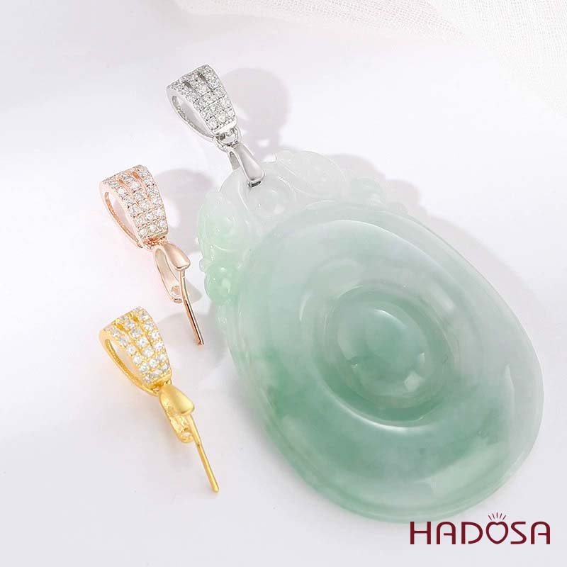 Khoen bạc mặt dây chuyền lỗ xỏ 4mm