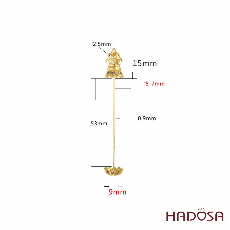 Chùy bạc mặt dây chuyền lu thống 53mm