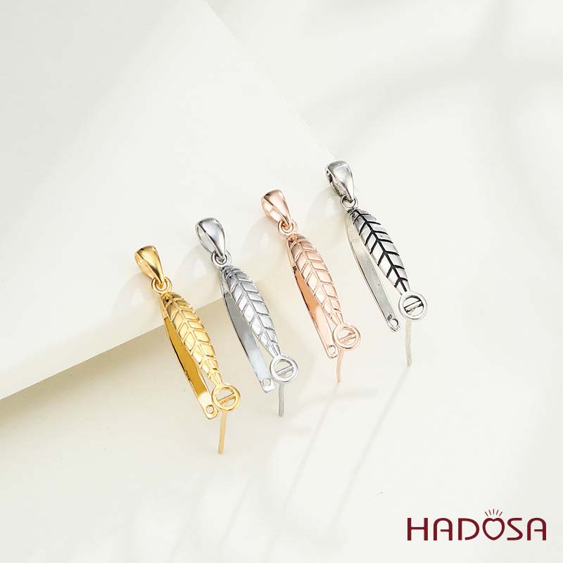 Khoen móc bạc lá cọ đồng điếu 15mm