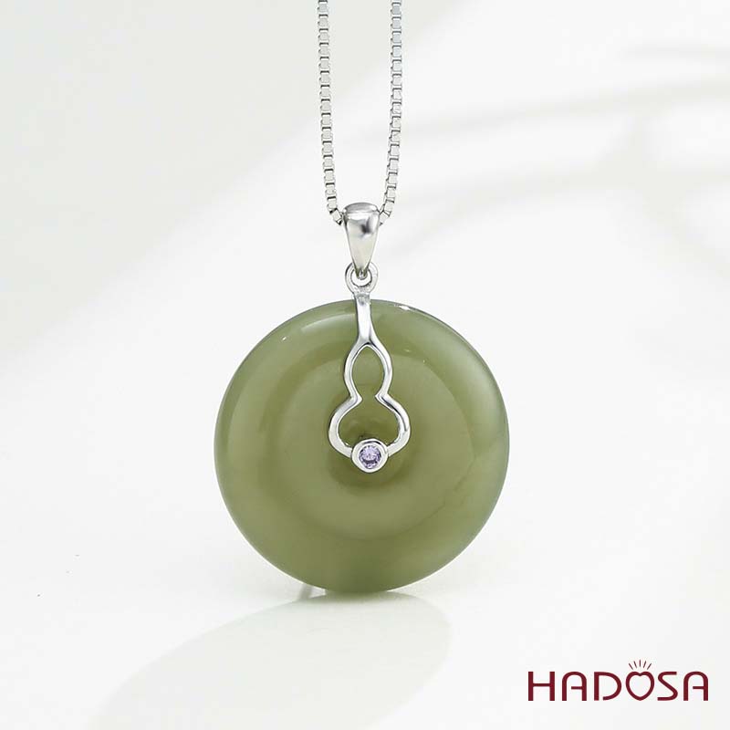 Khoen móc bạc mạ vàng hồ lô 10mm