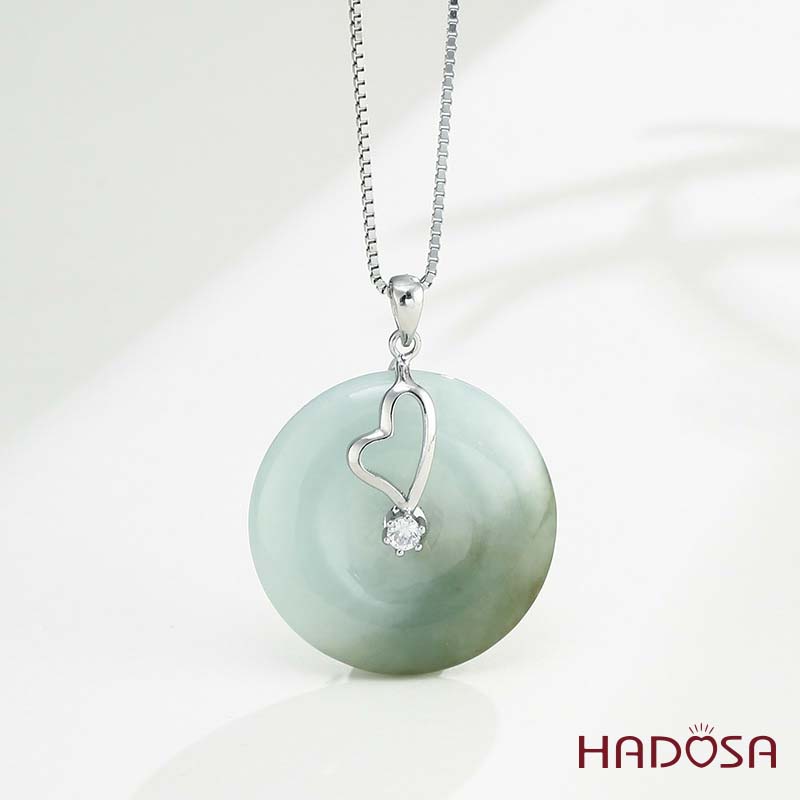 Khoen móc bạc mạ vàng tim đồng điếu 15mm