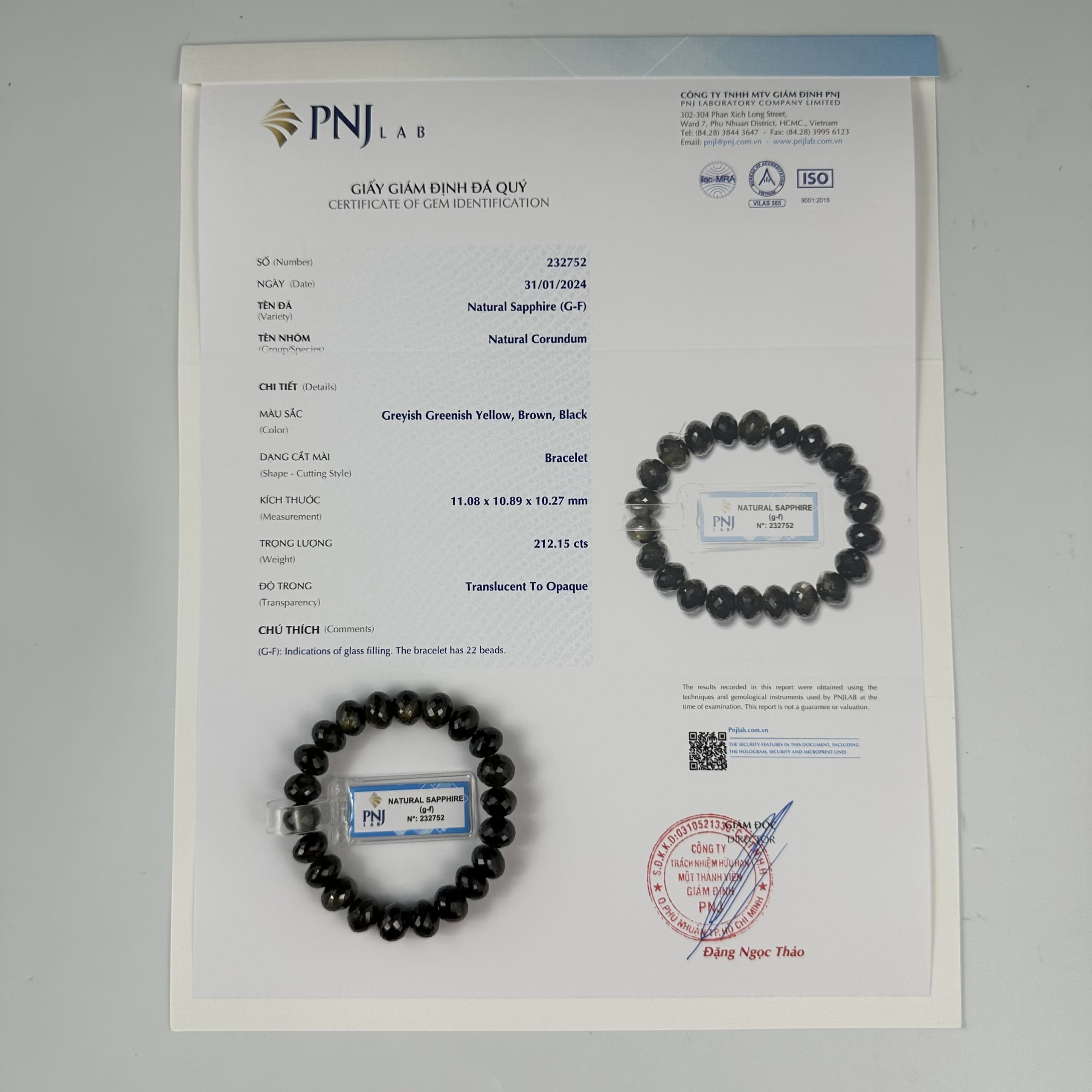 Vòng đá Sapphire mài giác 10mm cao cấp