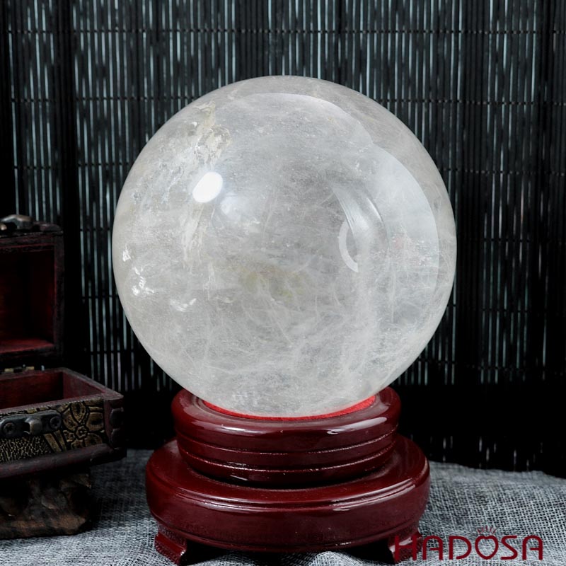 Quả cầu phong thuỷ thạch anh trắng 12cm 2.84kg