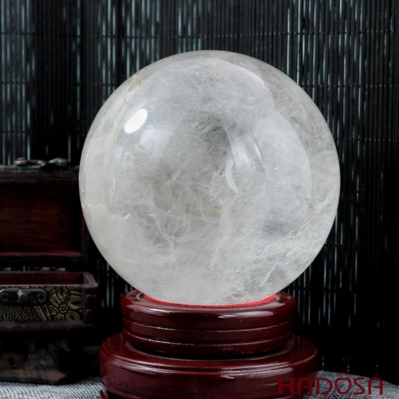 Quả cầu phong thuỷ thạch anh trắng 12cm 2.84kg