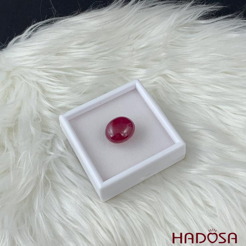 Ruby đỏ đậm Oval 26x17mm