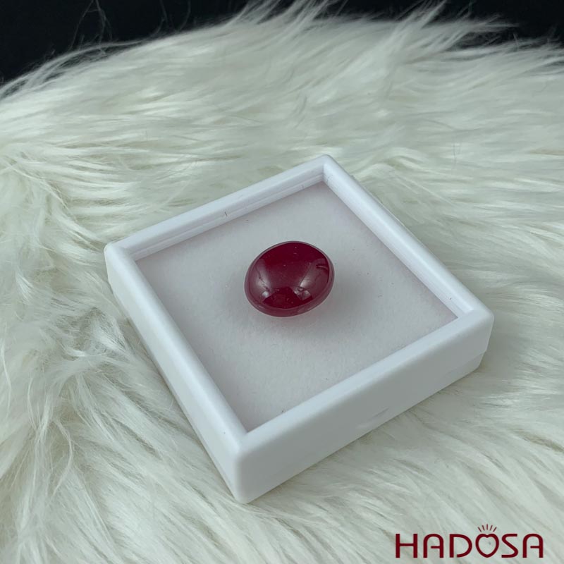 Ruby đỏ đậm Oval 26x17mm