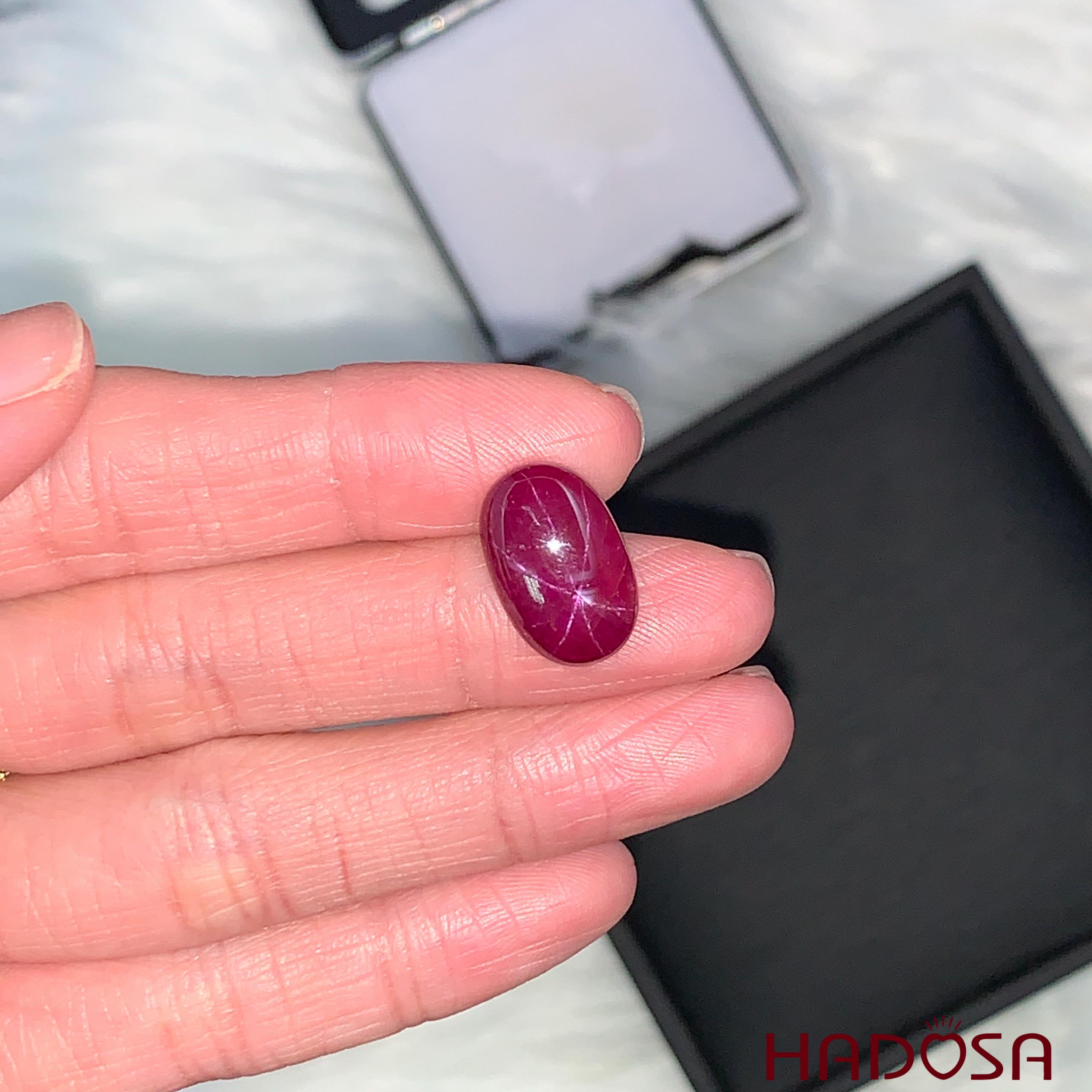 Ruby sao Yên Bái 9*15 - 11.1cts