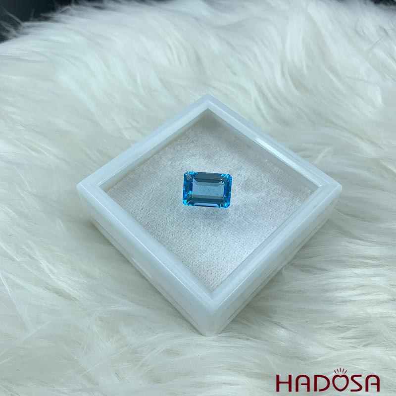 Swiss Topaz chữ nhật 10*14mm