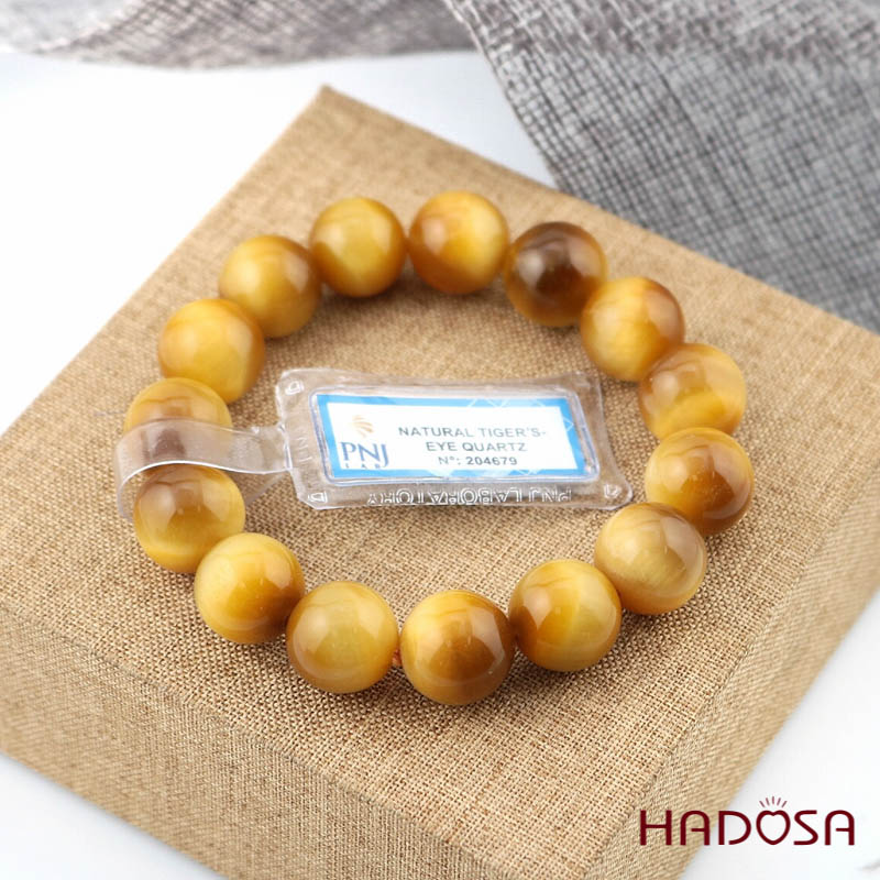 Thạch anh Mắt hổ vàng 14mm đặc biệt cao cấp chuẩn 6A