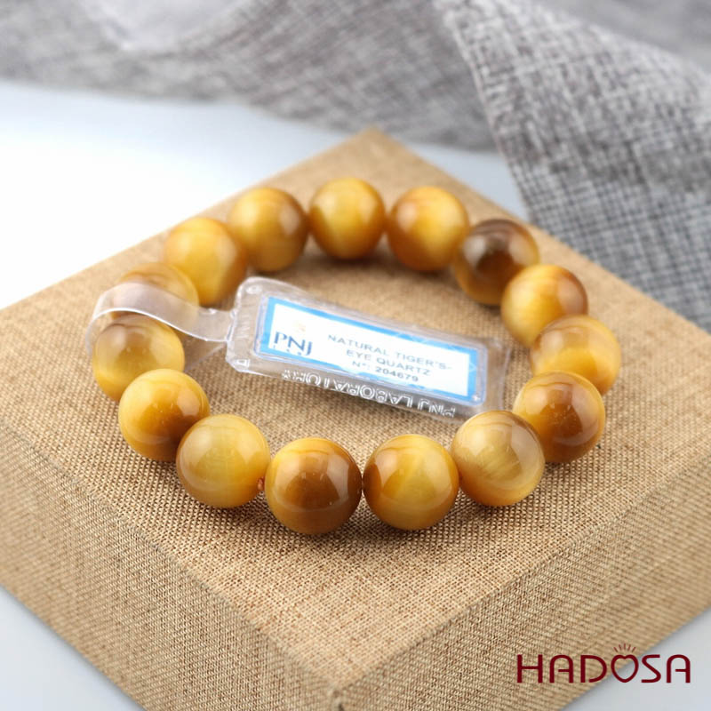 Thạch anh Mắt hổ vàng 14mm đặc biệt cao cấp chuẩn 6A