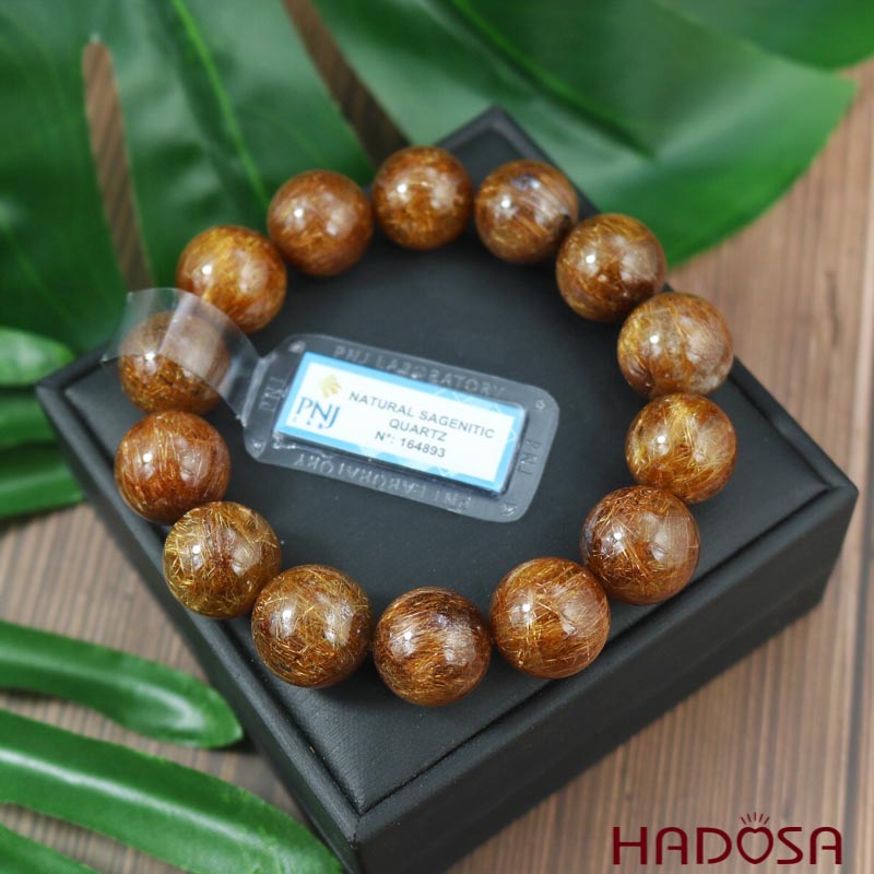 Thạch Anh tóc nâu 16 ly chuẩn 6A cao cấp