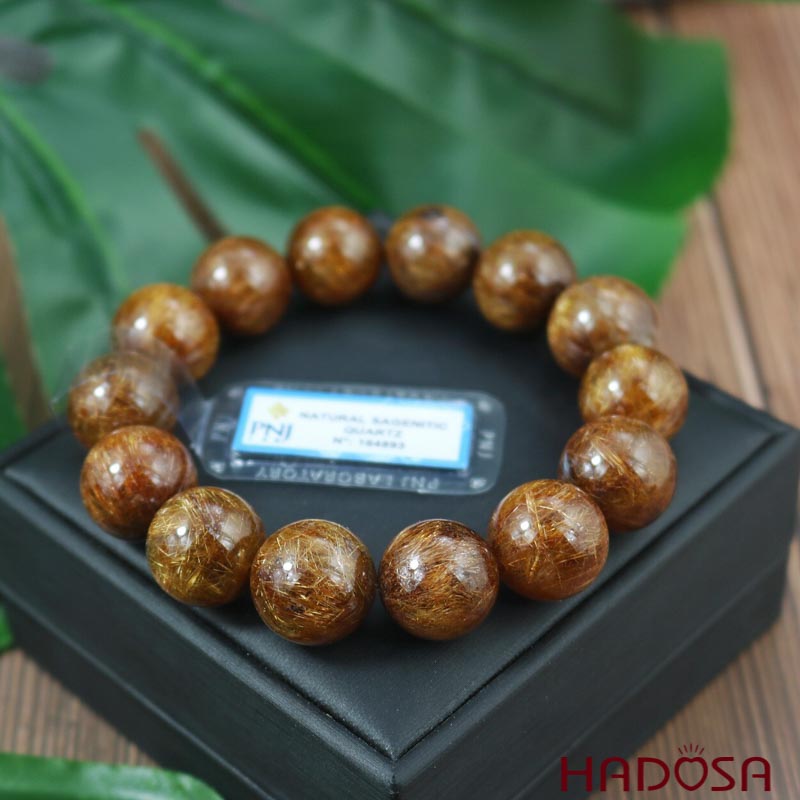 Thạch Anh tóc nâu 16 ly chuẩn 6A cao cấp