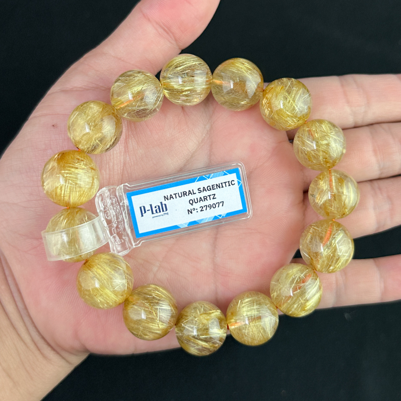 Thạch anh tóc vàng Vip 15mm cao cấp chuẩn 9A