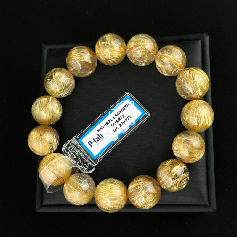 Thạch anh tóc vàng Vip 15mm cao cấp chuẩn 9A