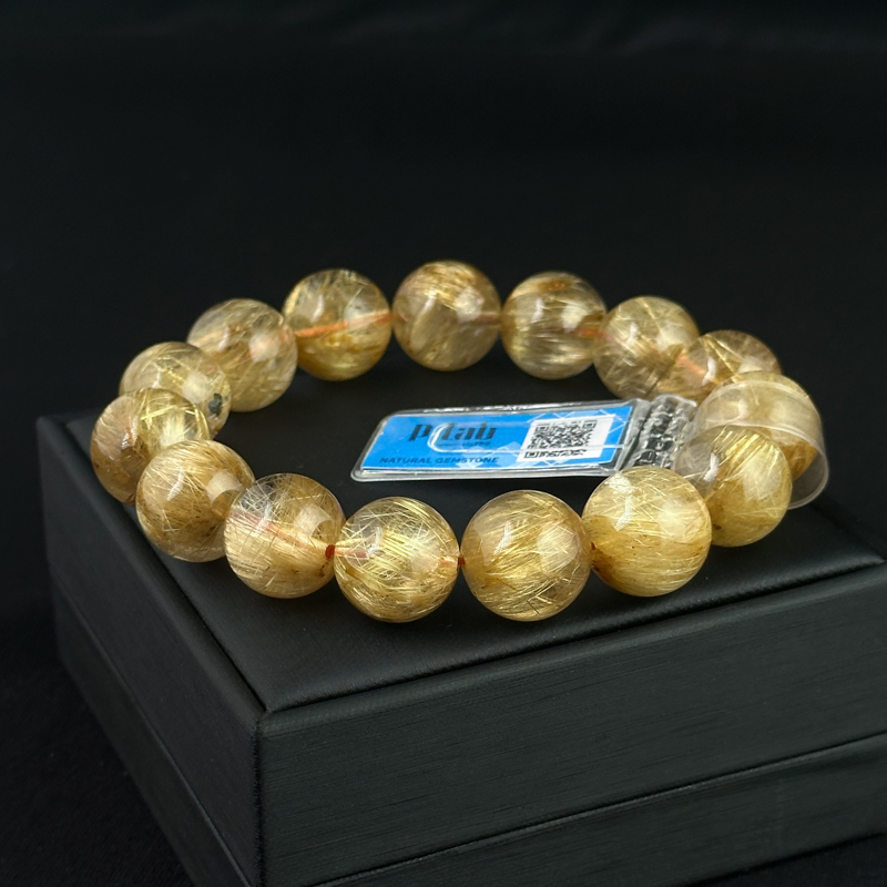 Thạch anh tóc vàng Vip 15mm cao cấp chuẩn 9A