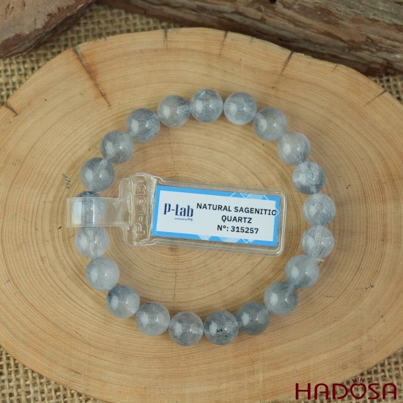 Vòng Thạch Anh Tóc Xanh Dương 9mm cao cấp chuẩn 6A