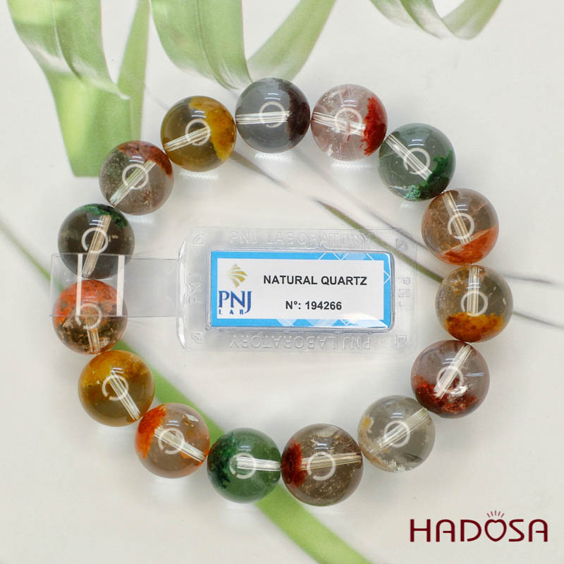 Đá ưu linh ngũ sắc 14mm chuẩn 6A