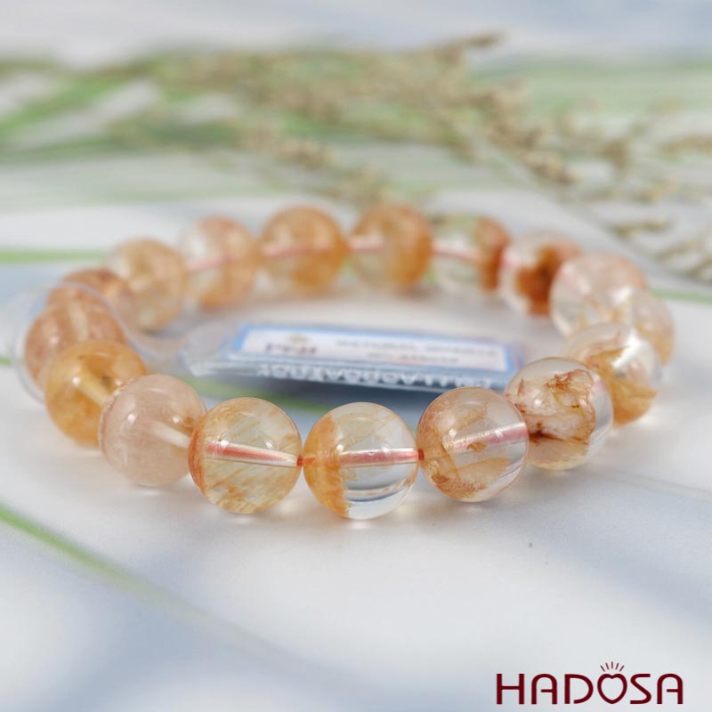 Vòng đá Ưu Linh tuyết 12mm