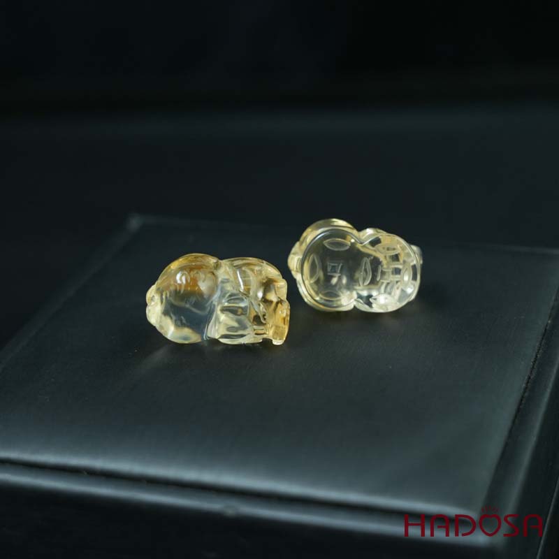 Tỳ hưu thạch anh vàng trong