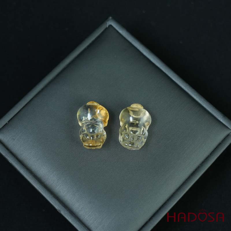 Tỳ hưu thạch anh vàng trong