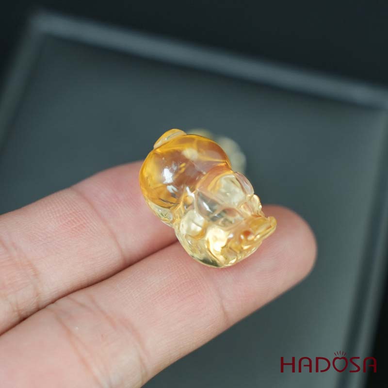 Tỳ hưu thạch anh vàng trong