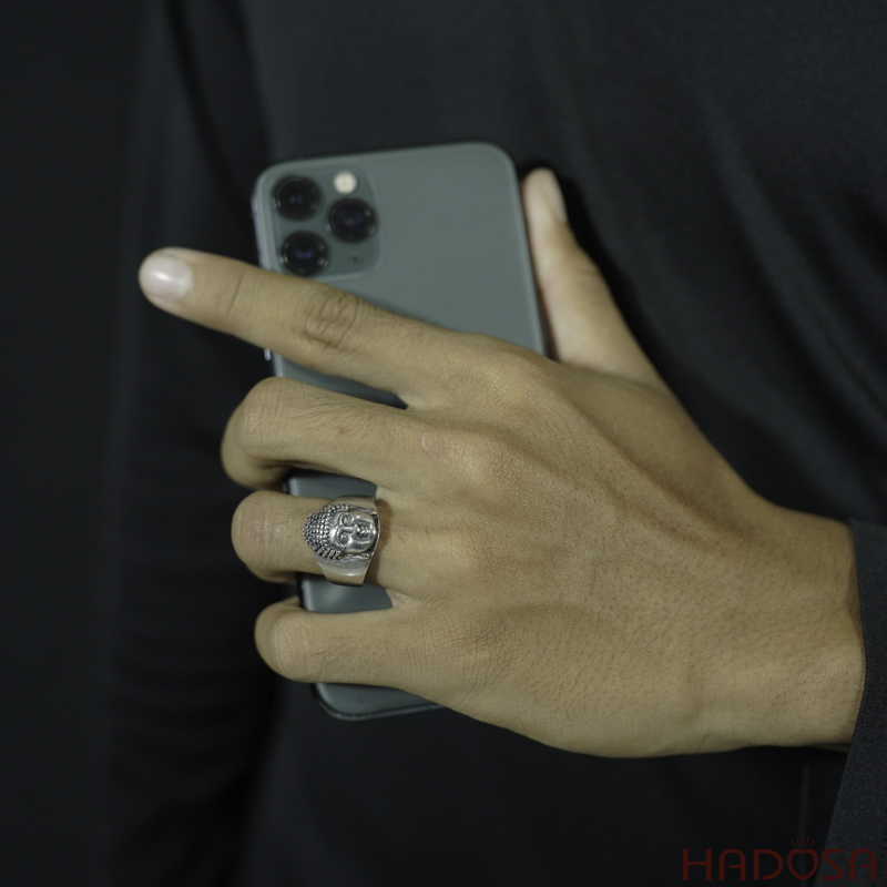 Nhẫn Phật A Di Đà bạc Thái