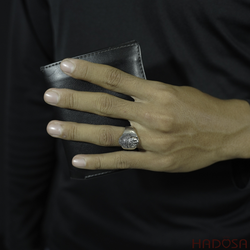 Nhẫn Phật A Di Đà bạc Thái