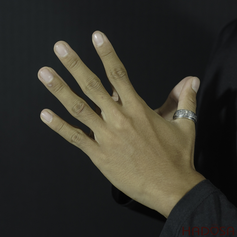 Nhẫn trơn bạc nam