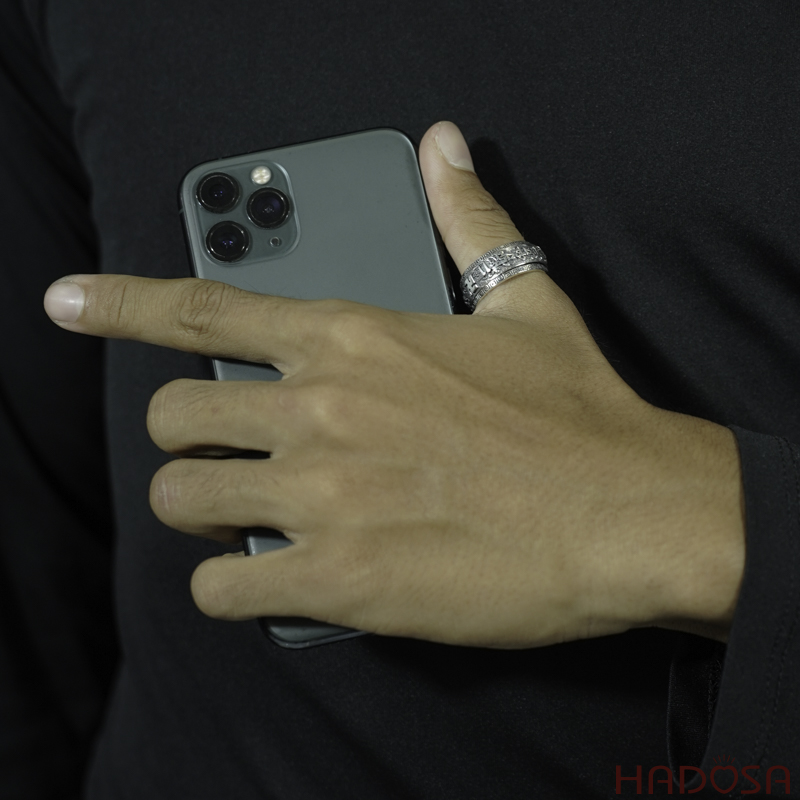 Nhẫn trơn bạc nam