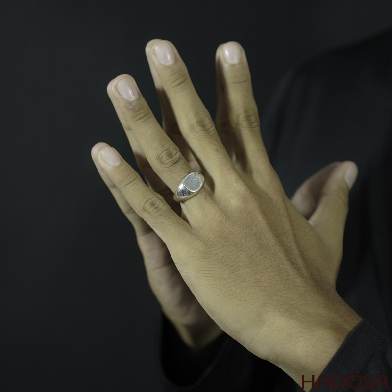 Nhẫn bạc trơn nam bạc Thái cao cấp